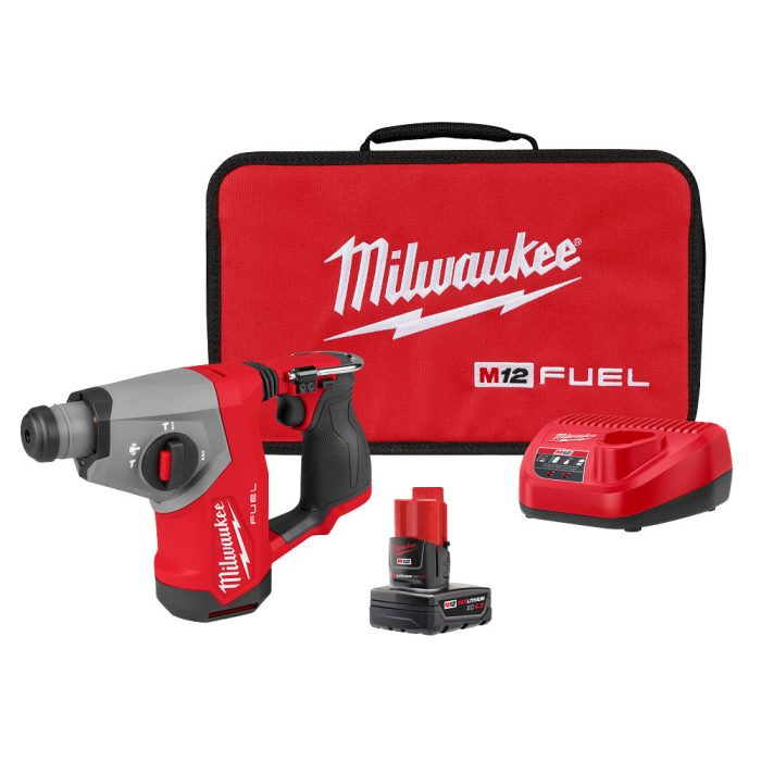 Milwaukee 2508-21XC M12 FUEL 12V 5/8" SDS Plus Rotary Hammer Kit - Image 1