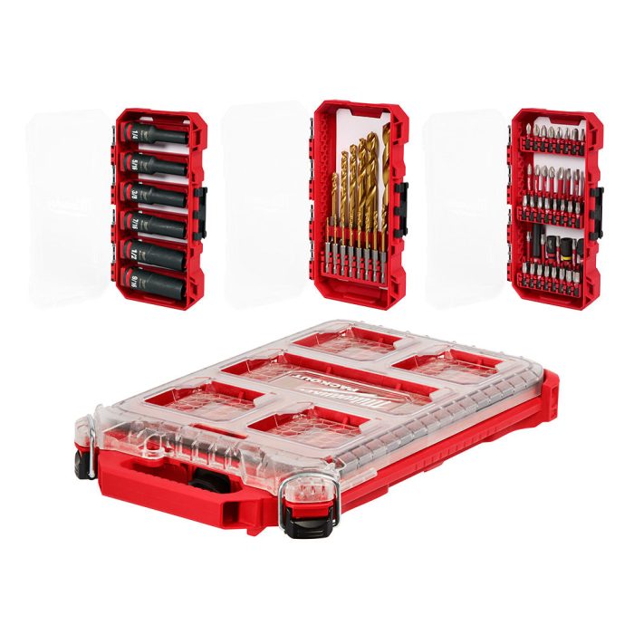 Milwaukee 48-32-5162 SHOCKWAVE Impact Drill Drive & Fasten PACKOUT Set - 60 PC - Image 1