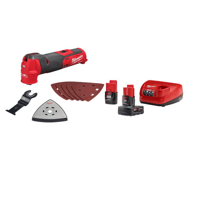 Milwaukee 2526-20x2BSK M12 FUEL 12V Oscillating Multi-Tool Bundle w/ Starter Kit - Image 1