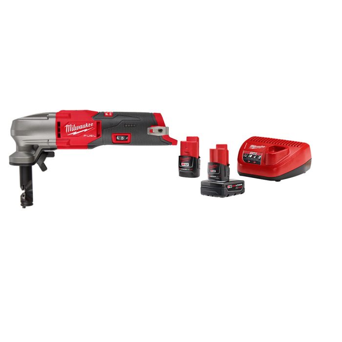 Milwaukee 2476-20x2BSK M12 FUEL 12V 16 Gauge Speed Nibbler w/ Starter Kit - Image 1
