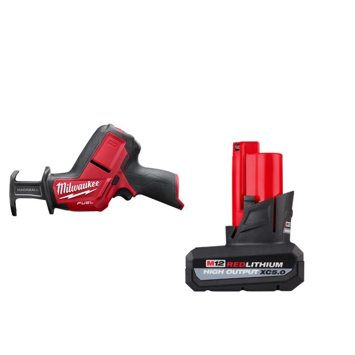 Milwaukee 2520-20x5HO M12 FUEL 12V HACKZALL Recip Saw w/ 5AH Battery - Image 1