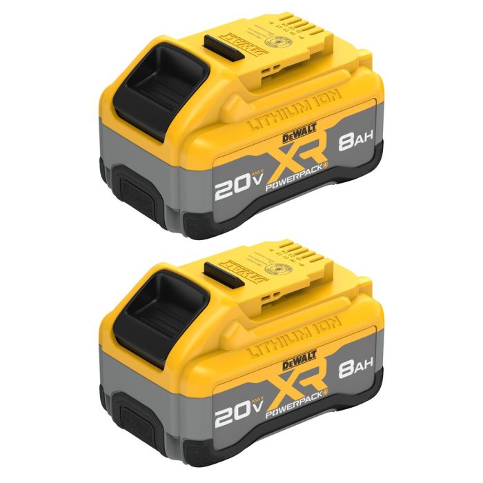 Dewalt DCB2108-2 20V MAX 8.0Ah XR Powerpack Battery - 2 PK - Image 1