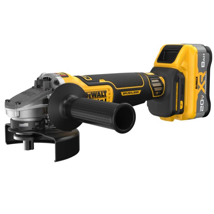 Dewalt DCG410WW1 20V 4.5" - 5" MAX XR Brushless Angle Grinder - 8AH Kit - Image 1
