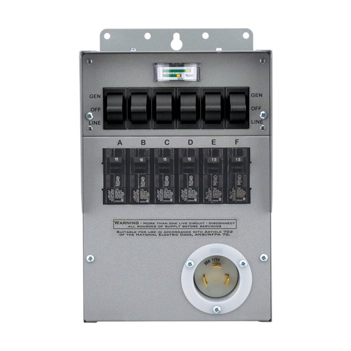 Reliance 306A1 Indoor ProTran 2 30A 125V Portable Generator Transfer Switch - Image 1