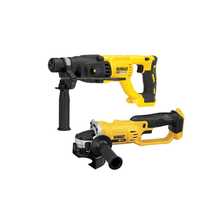 DeWALT DCH133B-KIT 20V Cordless Rotary Hammer w/ 4.5" - 5" MAX Grinder - Image 1
