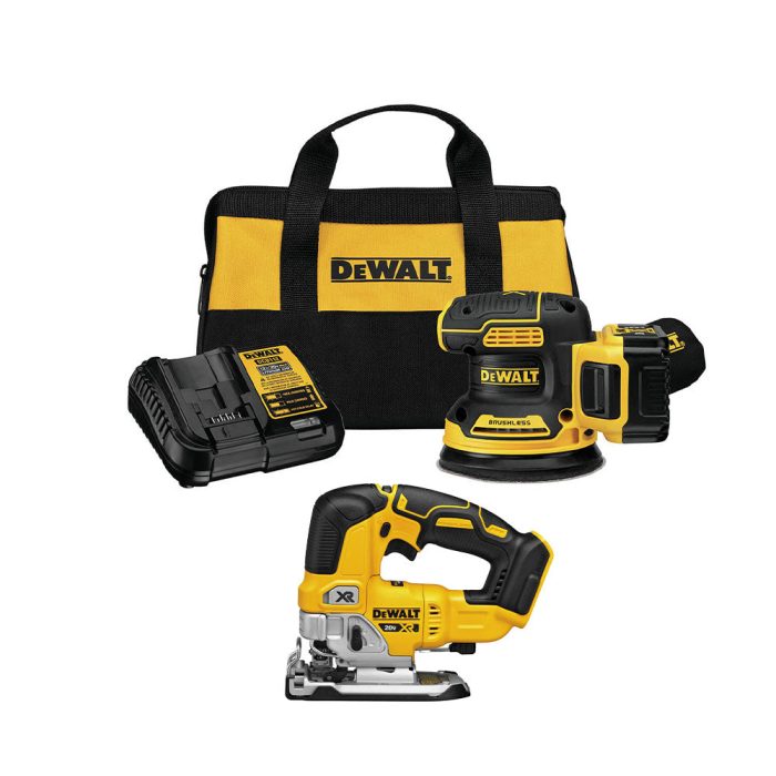 DeWALT DCW210P1-KIT 20V 5" Brushless Orbital Sander Kit w/ Jigsaw - Image 1