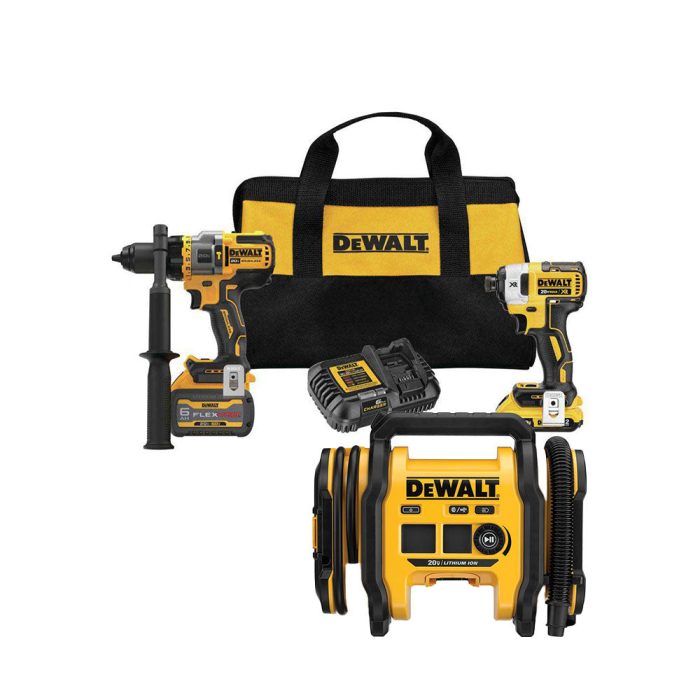 DeWALT DCK2100D1T1-KIT 20V Cordless Hammer Drill/Driver Kit w/ Air Inflator - Image 1