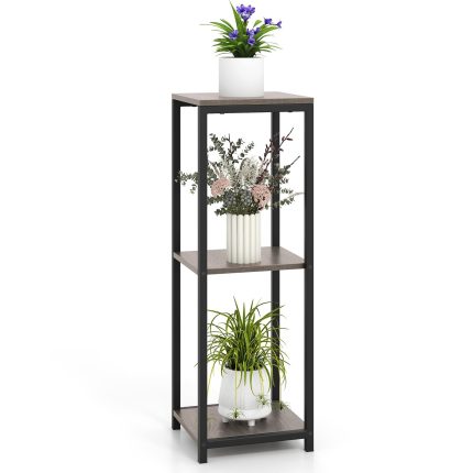 Giantex 3 Tier Tall Plant Stand Indoor, 36 Inch Corner Plant Holder with Metal Frame - 1 Pack