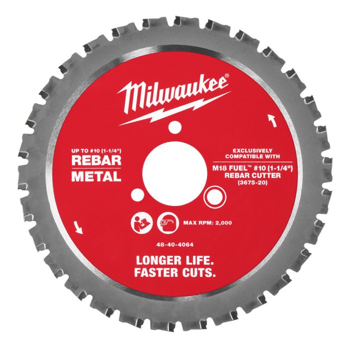 Milwaukee 48-40-4065 #10 1-1/4" Rebar Cutting Blade - 5 PK - Image 1