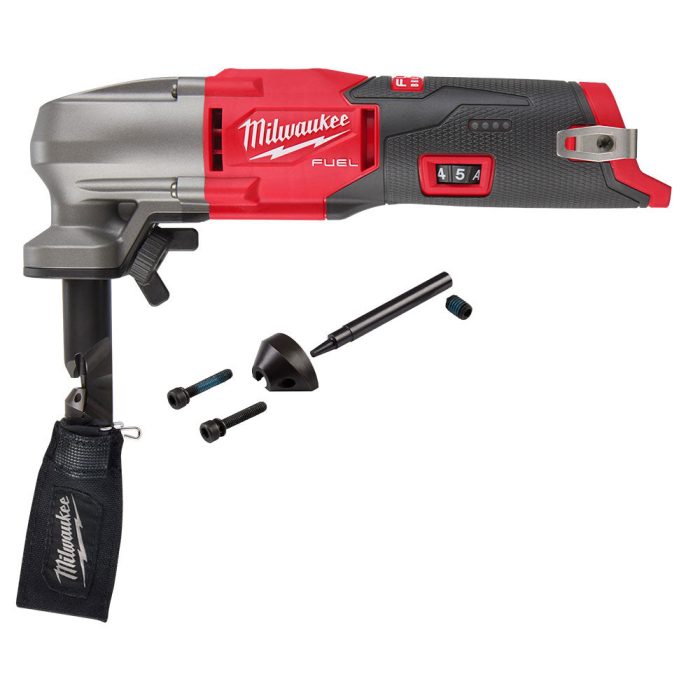 Milwaukee 2476-20PD M12 FUEL 12V 16 Gauge Variable Speed Nibbler w/Punch/Die Set - Image 1