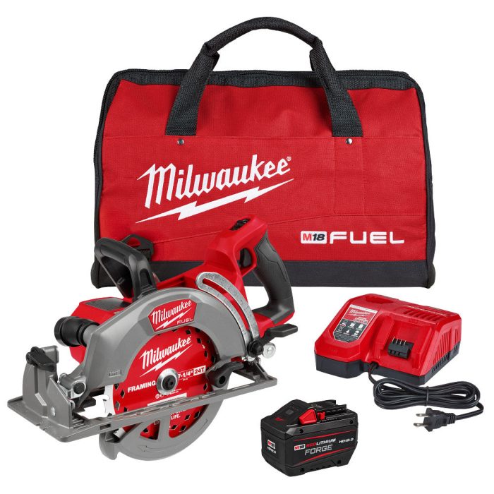 Milwaukee 2930-21HD M18 FUEL 18V 7-1/4" Rear Handle Circular Saw Kit - Image 1