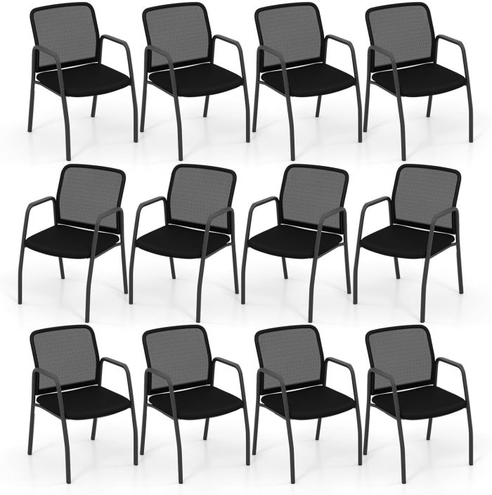 Giantex Office Guest Chair, Waiting Room Chairs with Mesh Back - 6 - Image 1