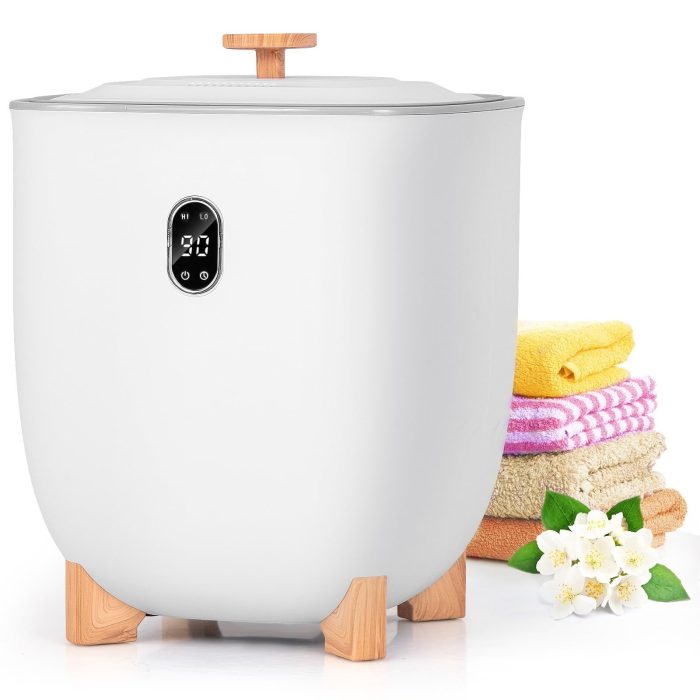 Giantex 25L Towel Warmer Bucket - Electric Towel Heater for Bathroom, 2 Temperature Settings, 20-60 Timer - Image 1