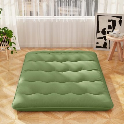 Giantex Japanese Floor Mattress, 4 Inch Futon Mattress with Washable Cover & Storage Bag - Green Full