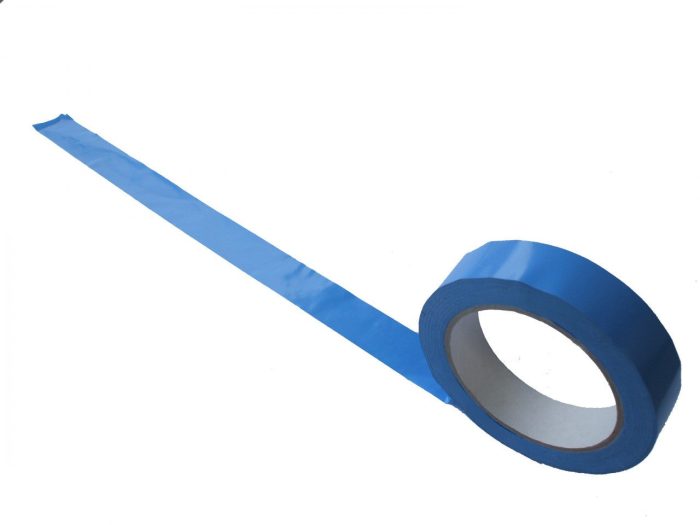 Blue Low Stretch Vinyl Long Life Exterior Masking Tape - 24mm x 50m - Image 1