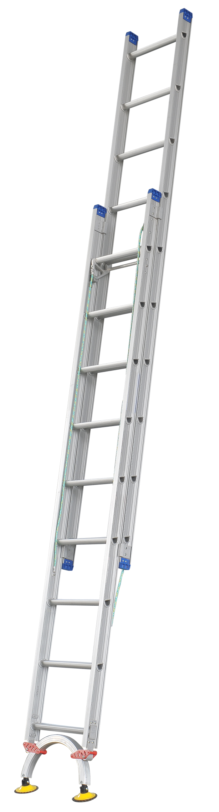 Pro-Series Extension Aluminium Ladders with Level Arc Fitted - Industrial Rated - Image 1