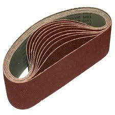 75mm x 457mm GXK51 Portable Cloth Sanding Belts, 5 And 10 Packs - 5 Pack 40