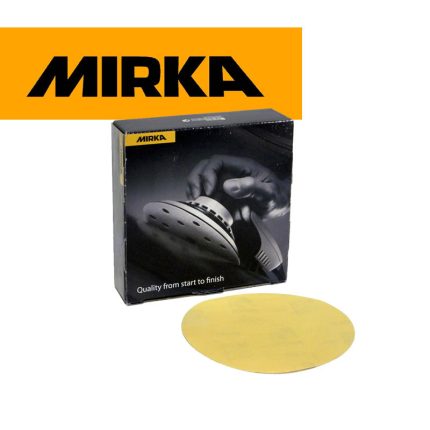 150mm Mirka Gold PSA Carelit Discs (Adhesive Backed, Stick On Discs) - 320grit