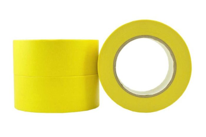 Yellow Professional 5 Day Interior / Exterior Premium Masking Tape - Made In Italy - Image 1
