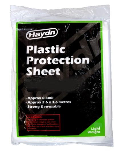 Light Weight Plastic Protection Sheet 2.6m x 3.6m - Buy A Box