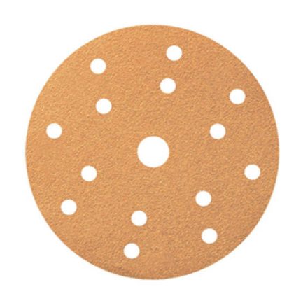 Smirdex 150mm Premium Velcro Abrasive 15 Hole Discs, 50 Pack - 60grit
