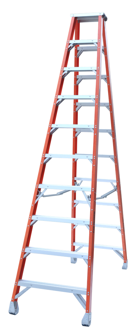 Pro Series Industrial Fibreglass Double Sided Step Ladder - 3.00M