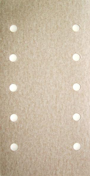 Pre-Cut Velcro Power Sander Sheets, 115mm x 230mm, 10 hole - 50 Pack