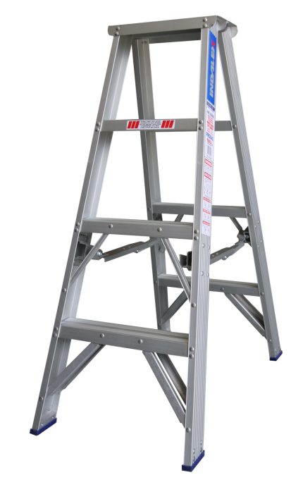 Pro-Series Double Sided Aluminium Step Ladders - 1.2m (4 Step)