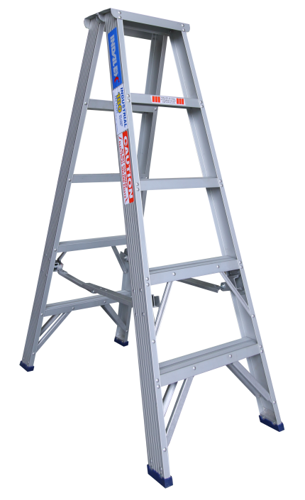 Pro-Series Double Sided Aluminium Step Ladders - 1.5m (5 Step)