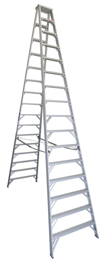 Pro-Series Double Sided Aluminium Step Ladders - 4.9m (16 Step)