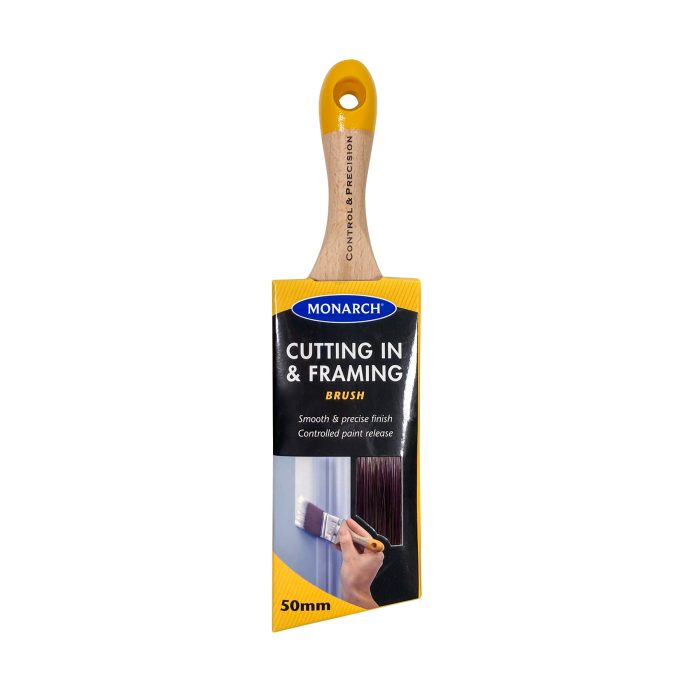Monarch Short Handled Cutting In And Framing Brush - 50mm - Image 1
