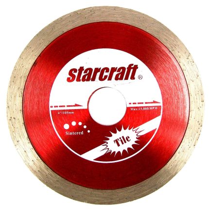 Starcraft Continuous Rim Sintered Diamond Economy Blades - Perfect For Cutting Tiles