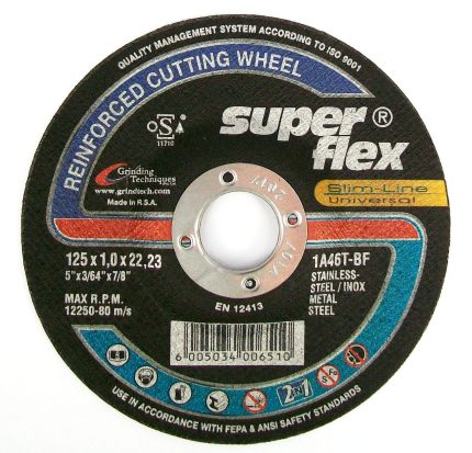 Super Flex Inox Ultra Thin Depressed Centre A46T Cut Off Wheels - 115 x 1 x 22