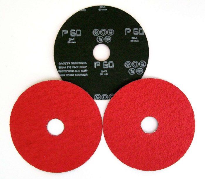 115mm Ceramic Grain European Fibre Discs - For Really Hard Metals - Image 1