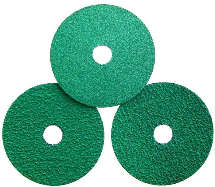 115mm x 22mm Zirconia Fibre Discs, 25 Pack - 36 grit - Image 1