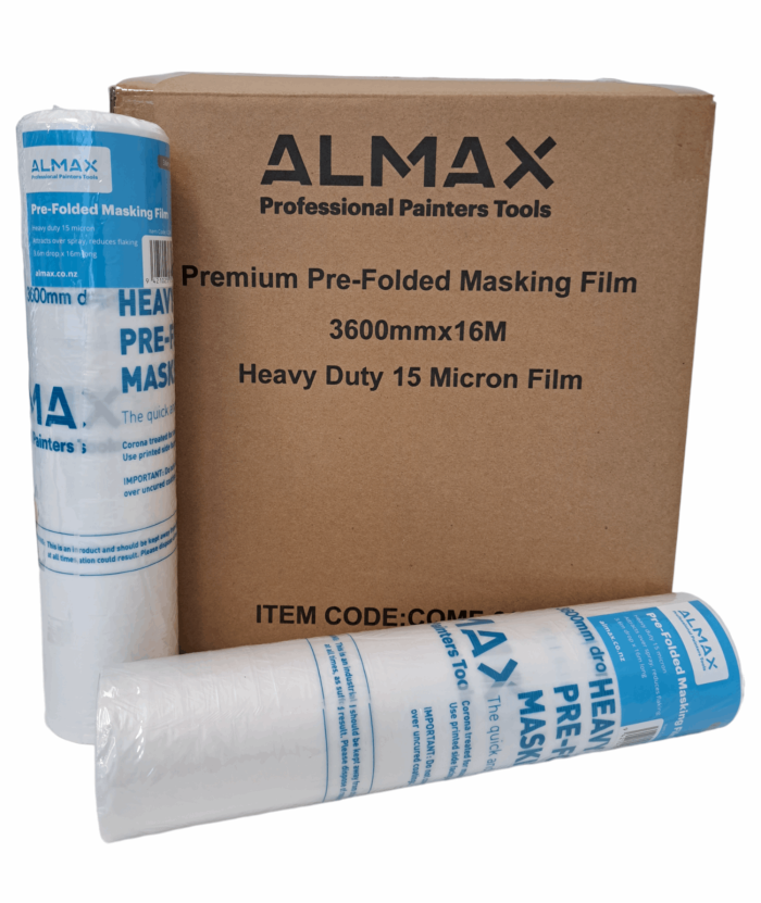 3600mm x 16m Buy A Box - 12 Rolls Almax Premium Masking Film Rolls - Image 1