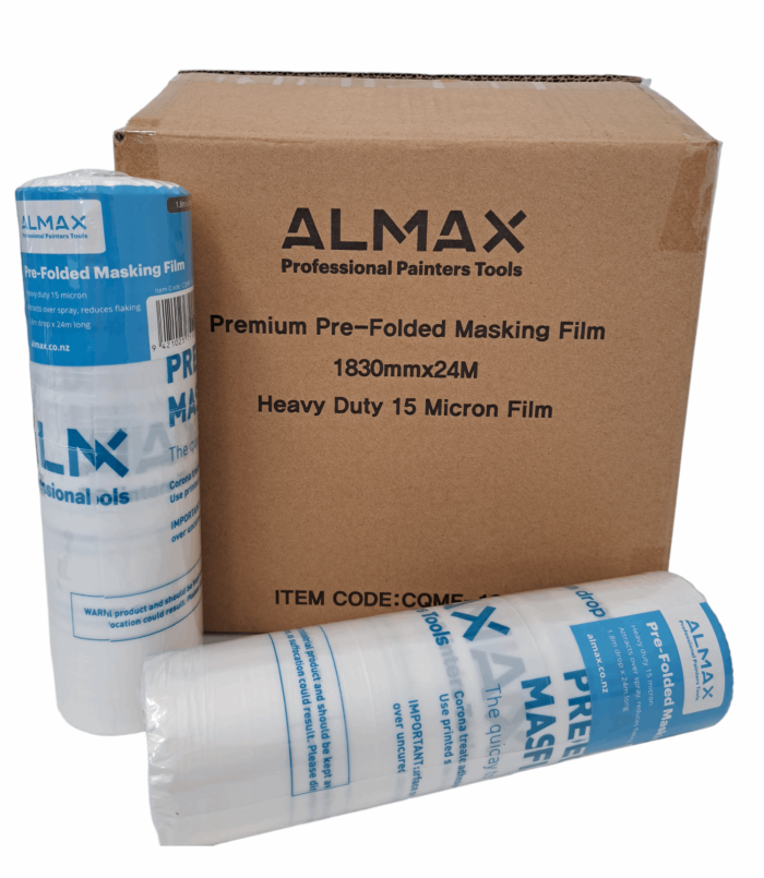 1800mm X 24m Buy A Box - 12 Rolls Almax Premium Masking Film Rolls - Image 1