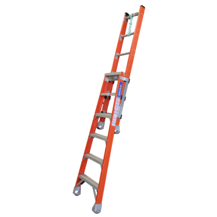 Indalex Pro Series Step, Extension and Stairway Heavy Duty Fibreglass Ladder - 1.8 - 3.00M