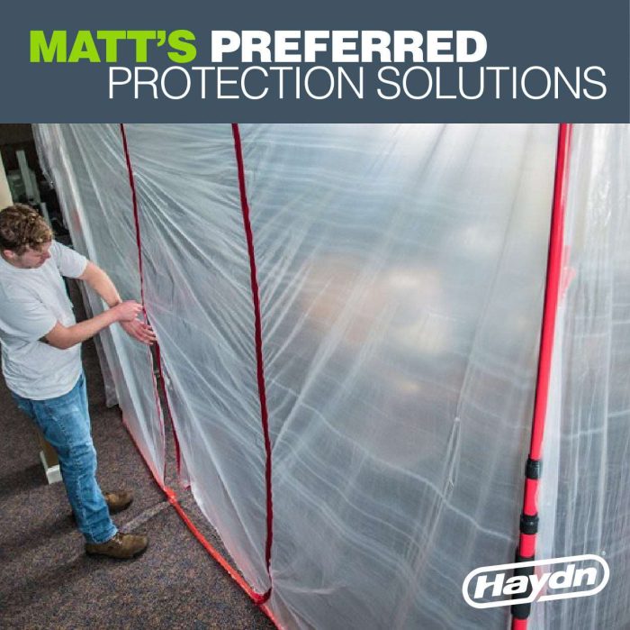 Dust Shield PRO Temporary Wall Dust Barrier Kit - Poles, Plastic Film And Zips - Image 1