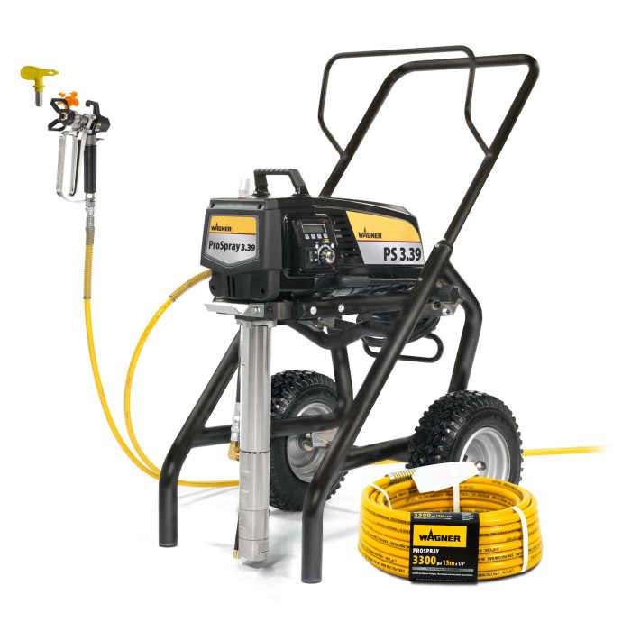Wagner PS 3.39 PFP Spray Pack Intumescent And Plaster Ready Airless Sprayer - Image 1