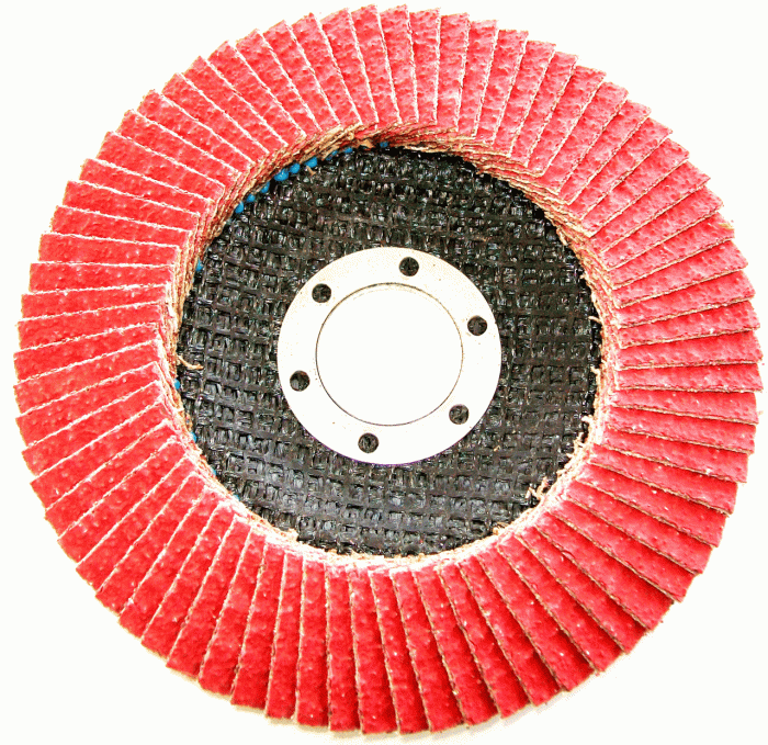 100mm x 16mm Ceramic Grain Flap Discs  - 5 Pack - Image 1