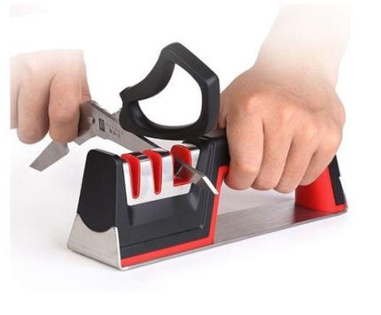 Taidea Household Knife and Scissor Sharpener - Quick, Easy And Efficient