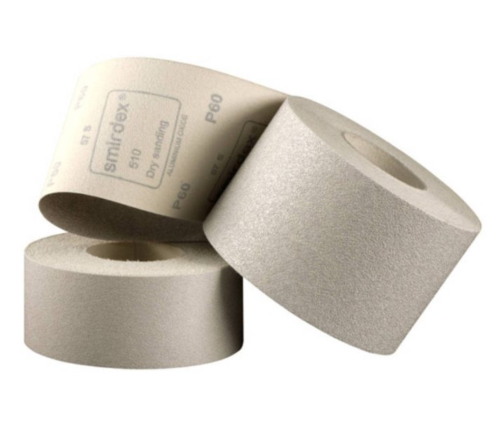 Smirdex Velcro Backed Sandpaper Rolls 116mm x 25m - 150 Grit - Image 1