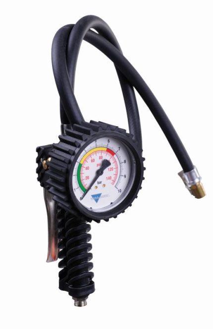 Asturomec Tyre Inflator With 1 Metre Long Hose And 80mm Gauge - Italian Made