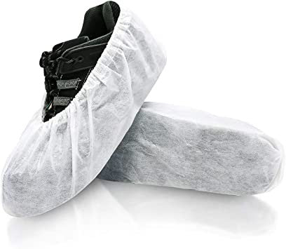 Disposable White Shoe Covers - 20 Pairs