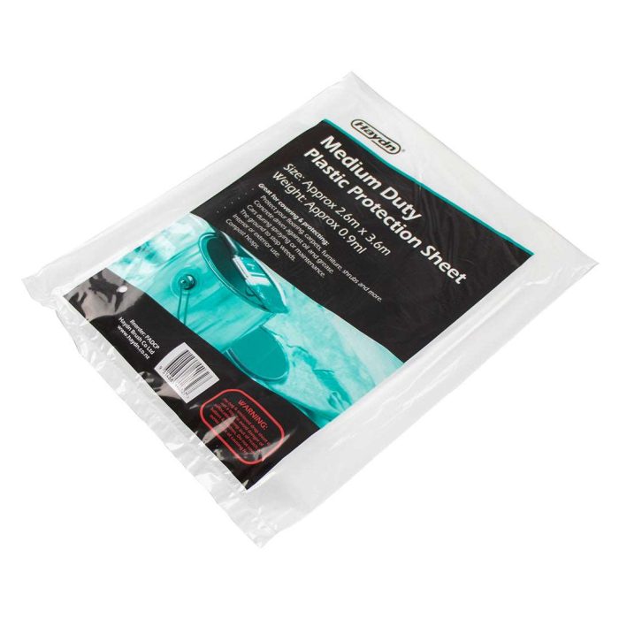 Medium Weight Plastic Protection Sheet 2.6m x 3.6m - Image 1