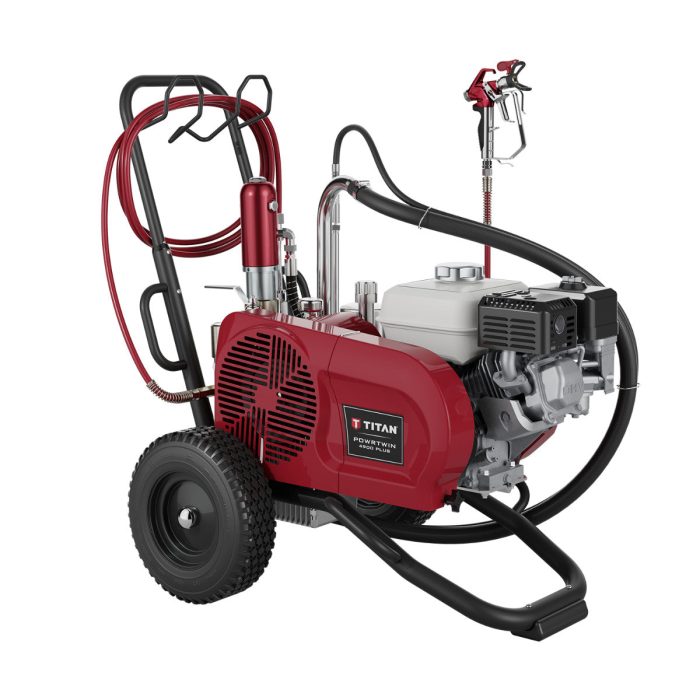 Titan PowrTwin 4900 Plus - The Tireless Workhorse Petrol Powered Airless Sprayer - Image 1