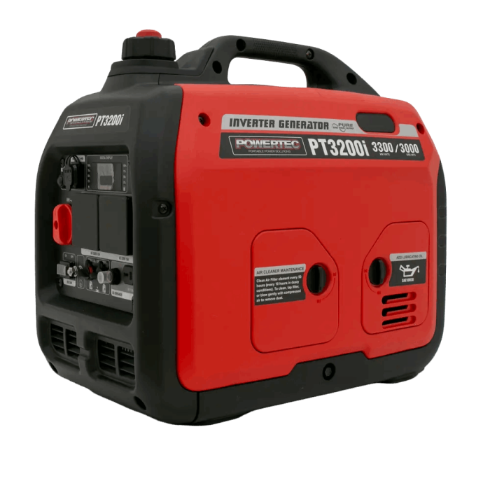 Powertec 3300W Digital Inverter Generator, PT3200i - Image 1