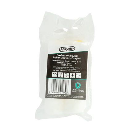 110mm x 10mm Draylon All Paints Mini Roller Sleeves - 10 Pack