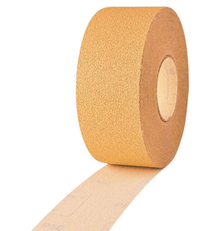 70mm x 50m Smirdex Premium Dry Sanding Abrasive Roll - P180 - Image 1